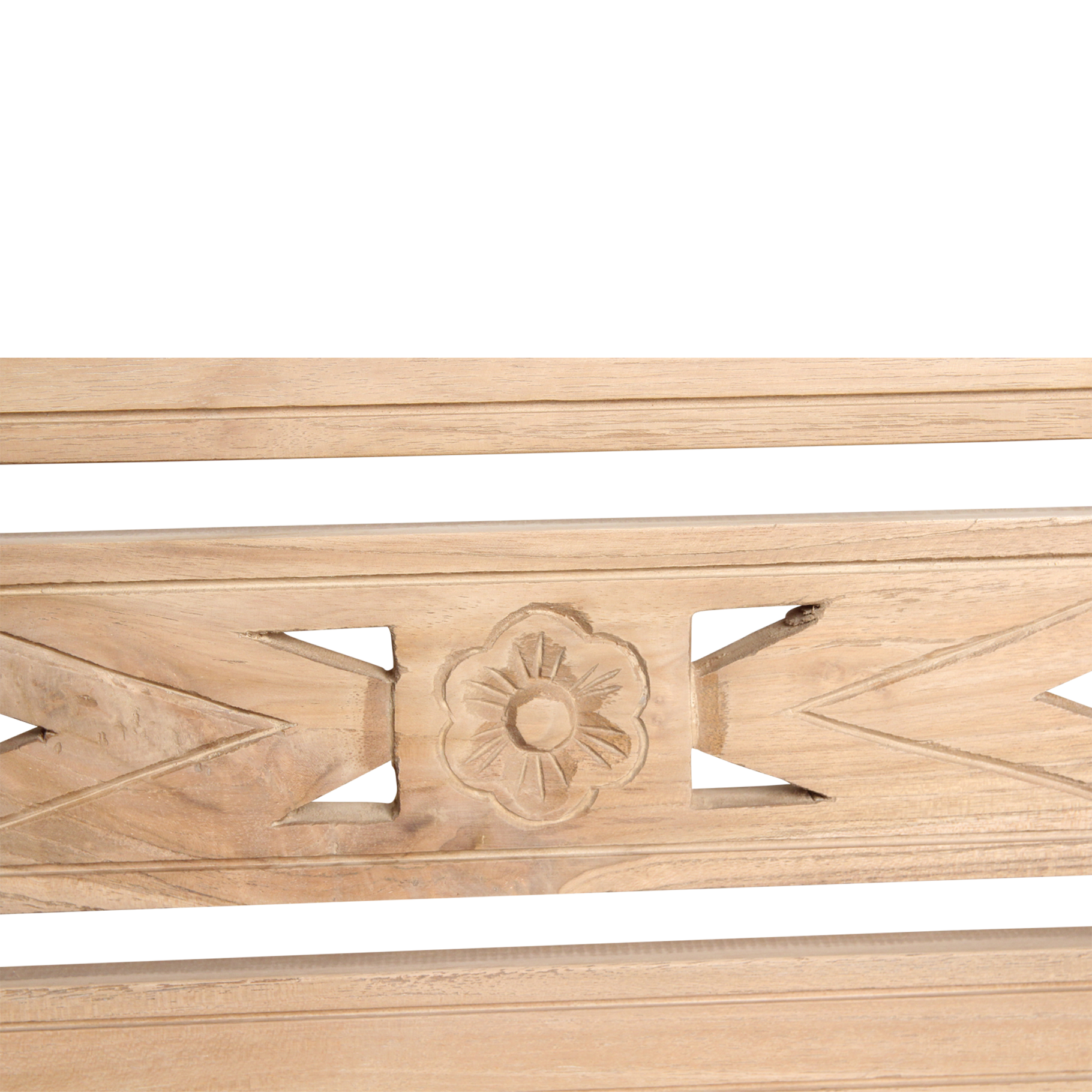 Boho teakhouten tuinbank
