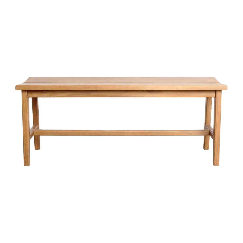Teakhouten bankje - 120x35x48 cm