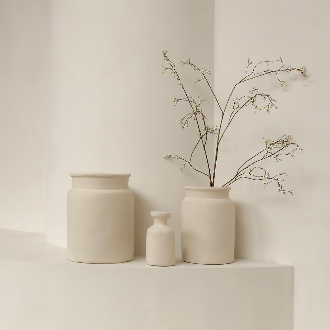 Chalk decoratieve vaas Mandore M - 22x22x31 cm