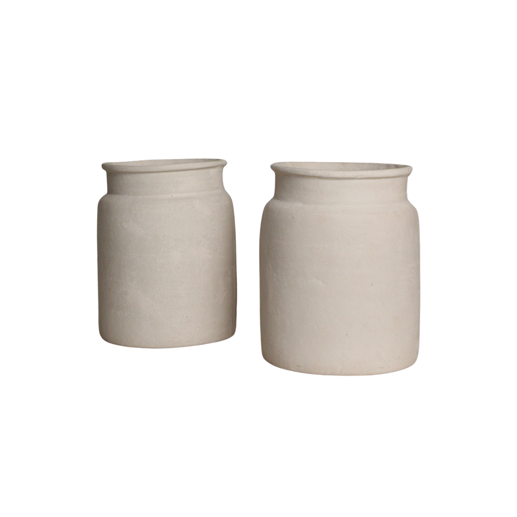 Chalk decoratieve vaas Mandore L - 37,5x37,5x35 cm