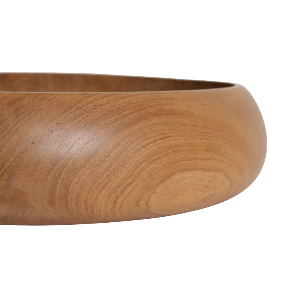 Teakhouten schaal medium - Ø 30 cm