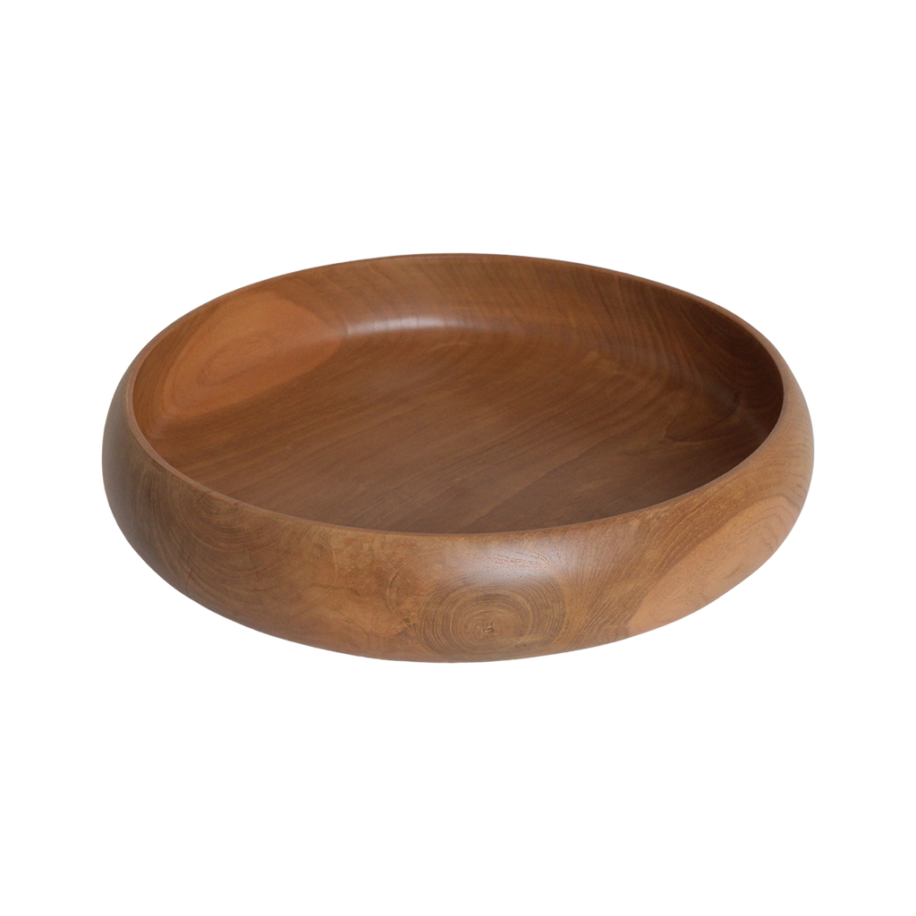Teakhouten schaal large - Ø 37 cm