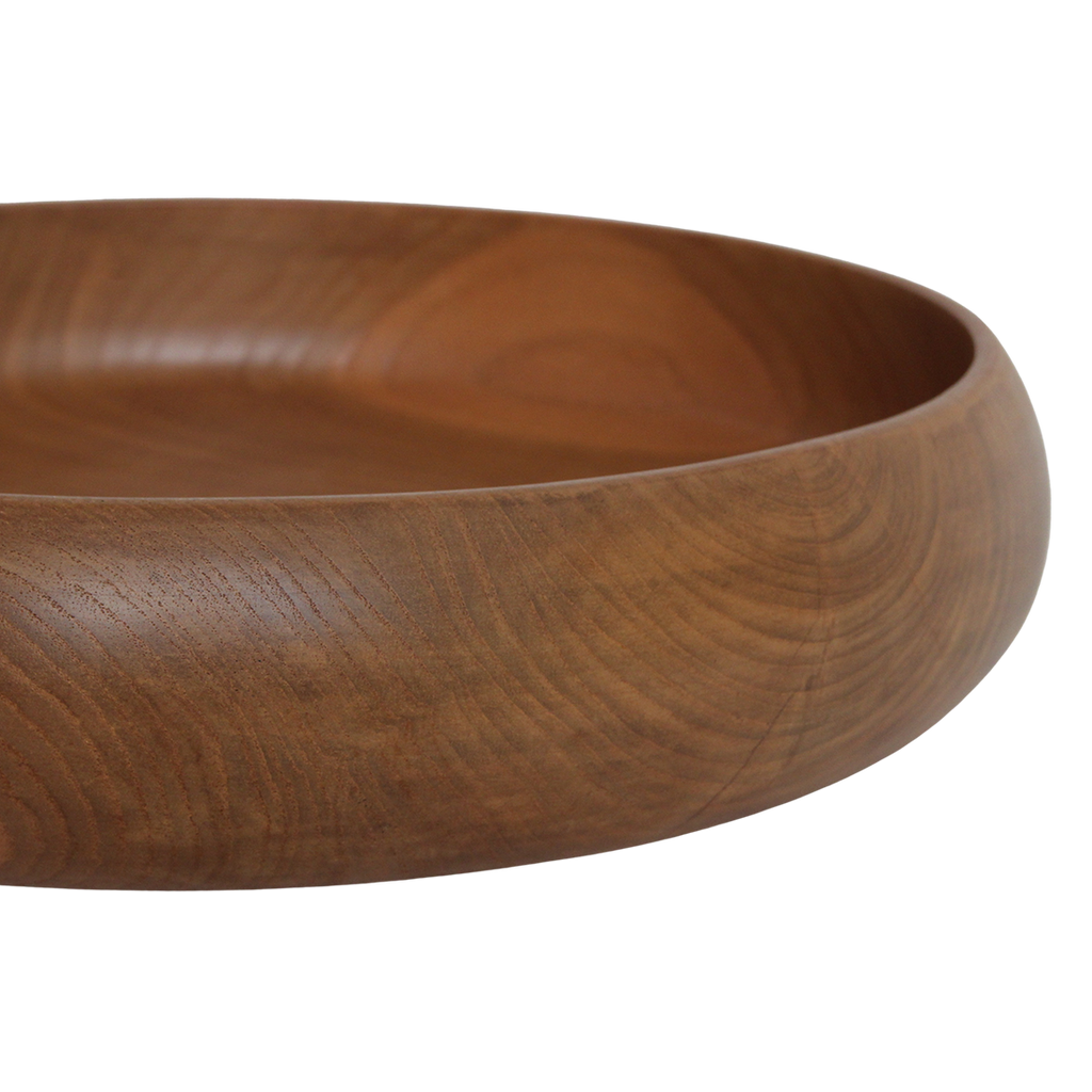 Teakhouten schaal large - Ø 37 cm