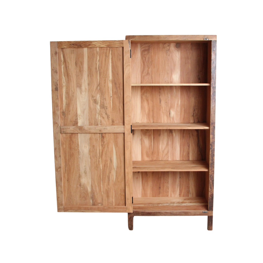 Farmwood 1-deurs kast - FSC-gerecycled hout - 80x40x180 cm