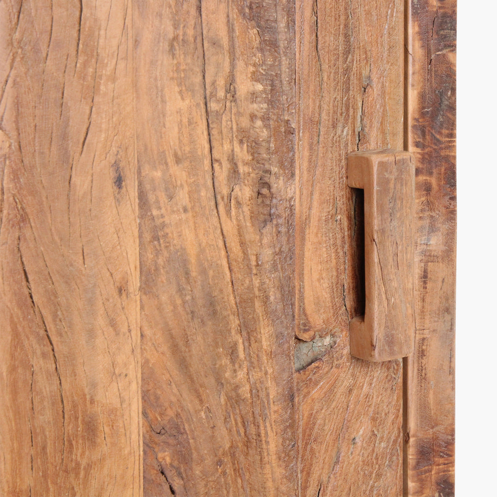 Farmwood 1-door cabinet - FSC-recycled wood - 80x40x180 cm