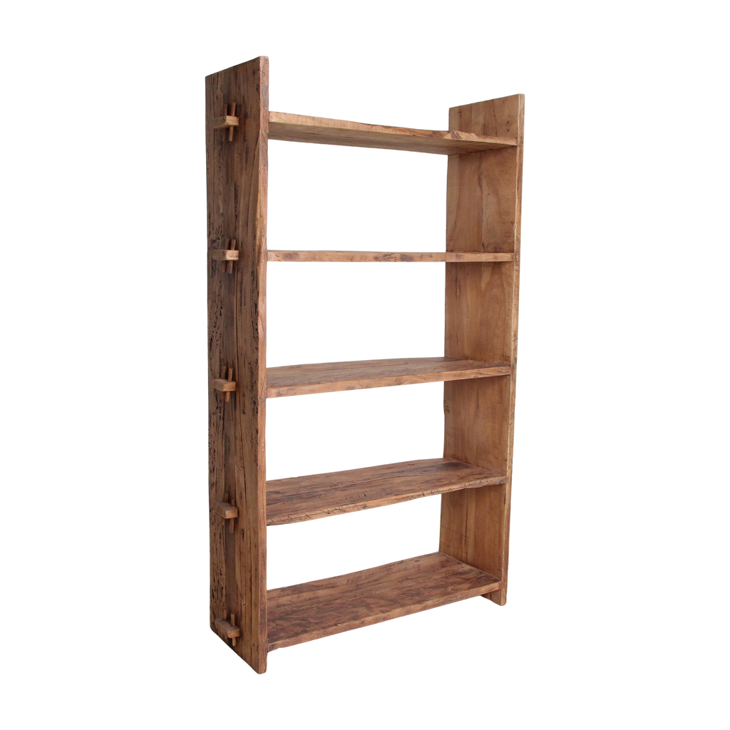 Farmwood storage rack - FSC-recycled wood - 100x37x180 cm