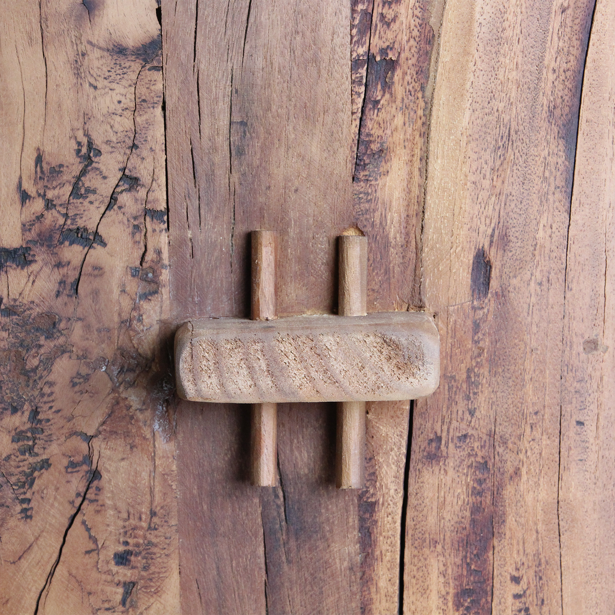 Farmwood storage rack - FSC-recycled wood - 100x37x180 cm
