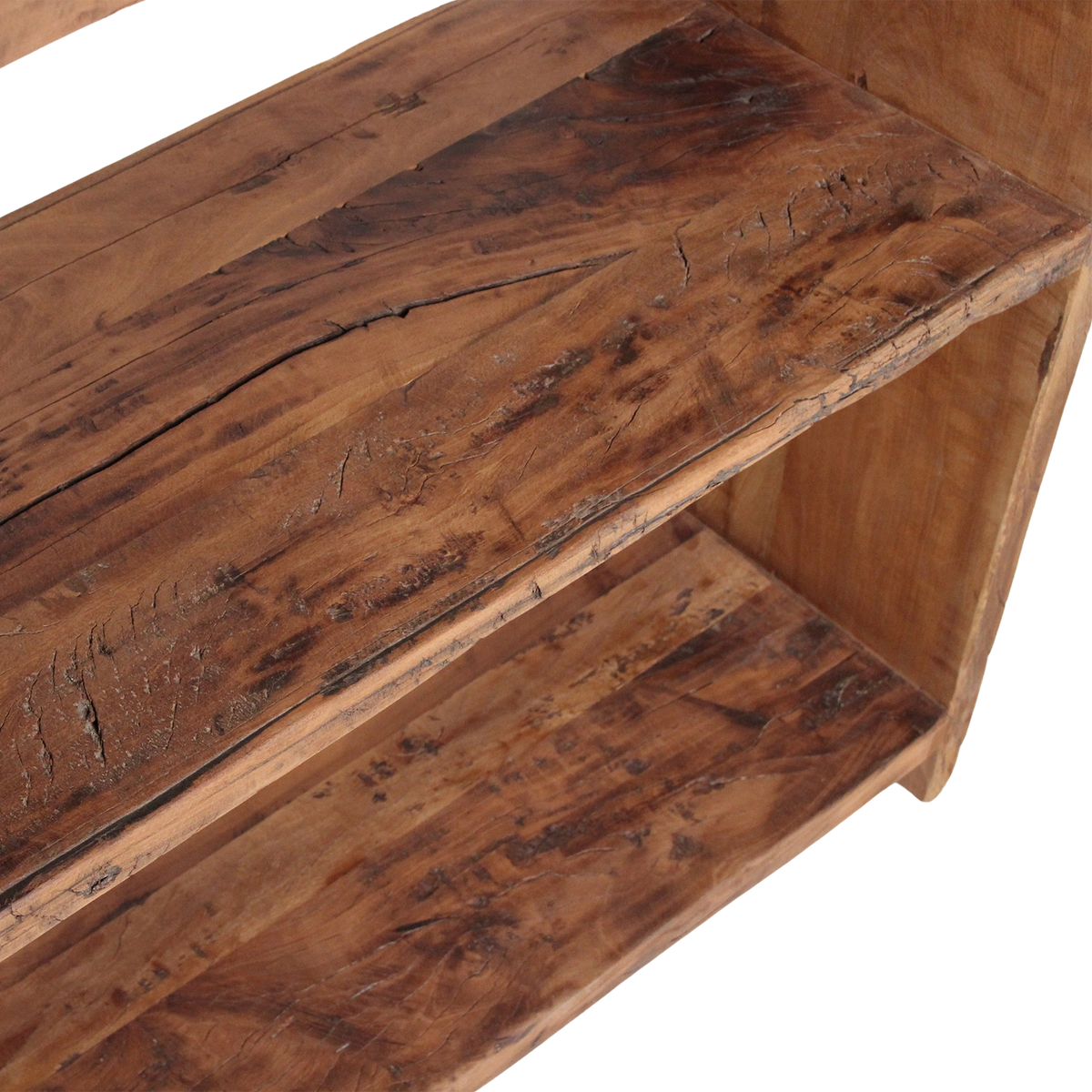 Farmwood storage rack - FSC-recycled wood - 100x37x180 cm