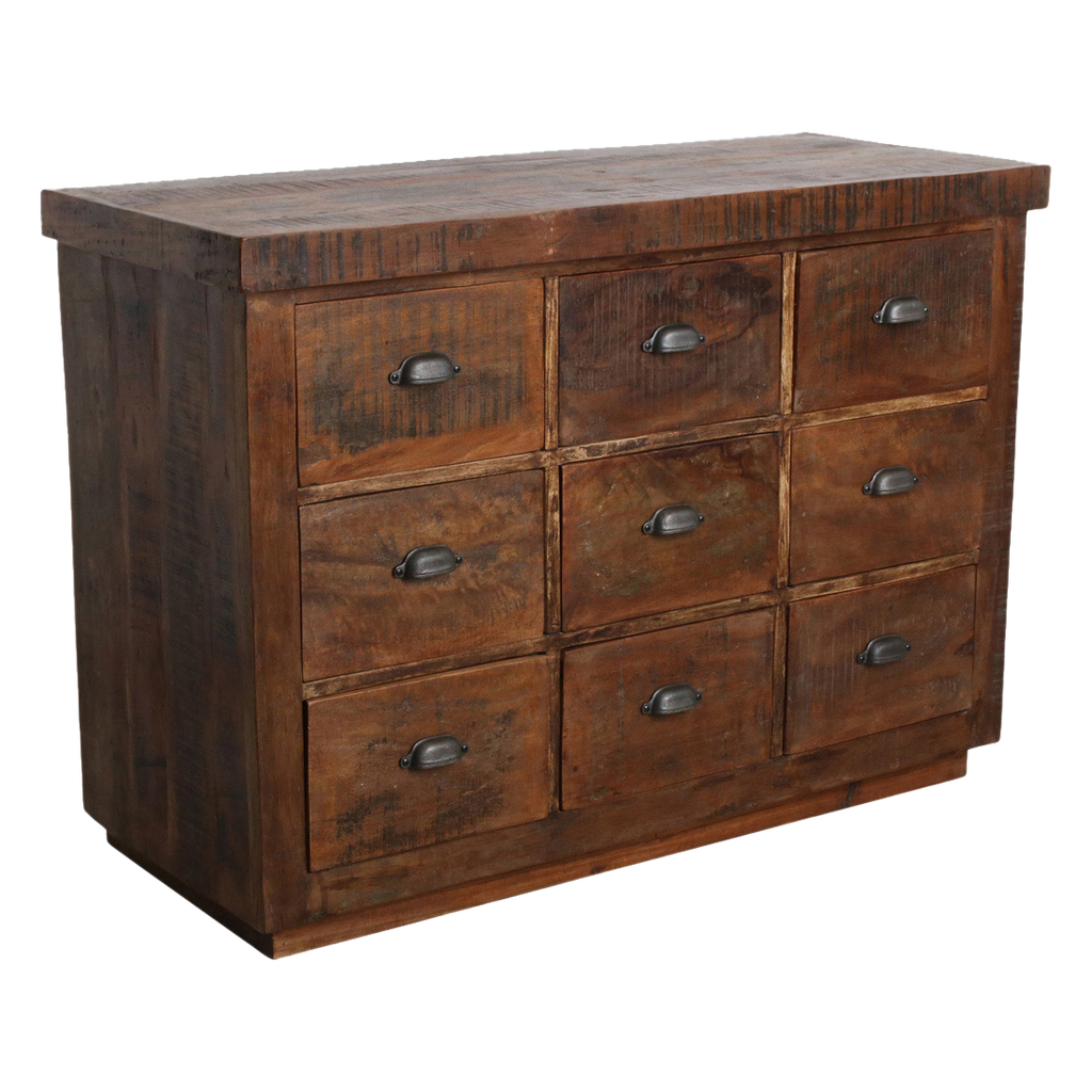 Factory dressoir met 9 laden
