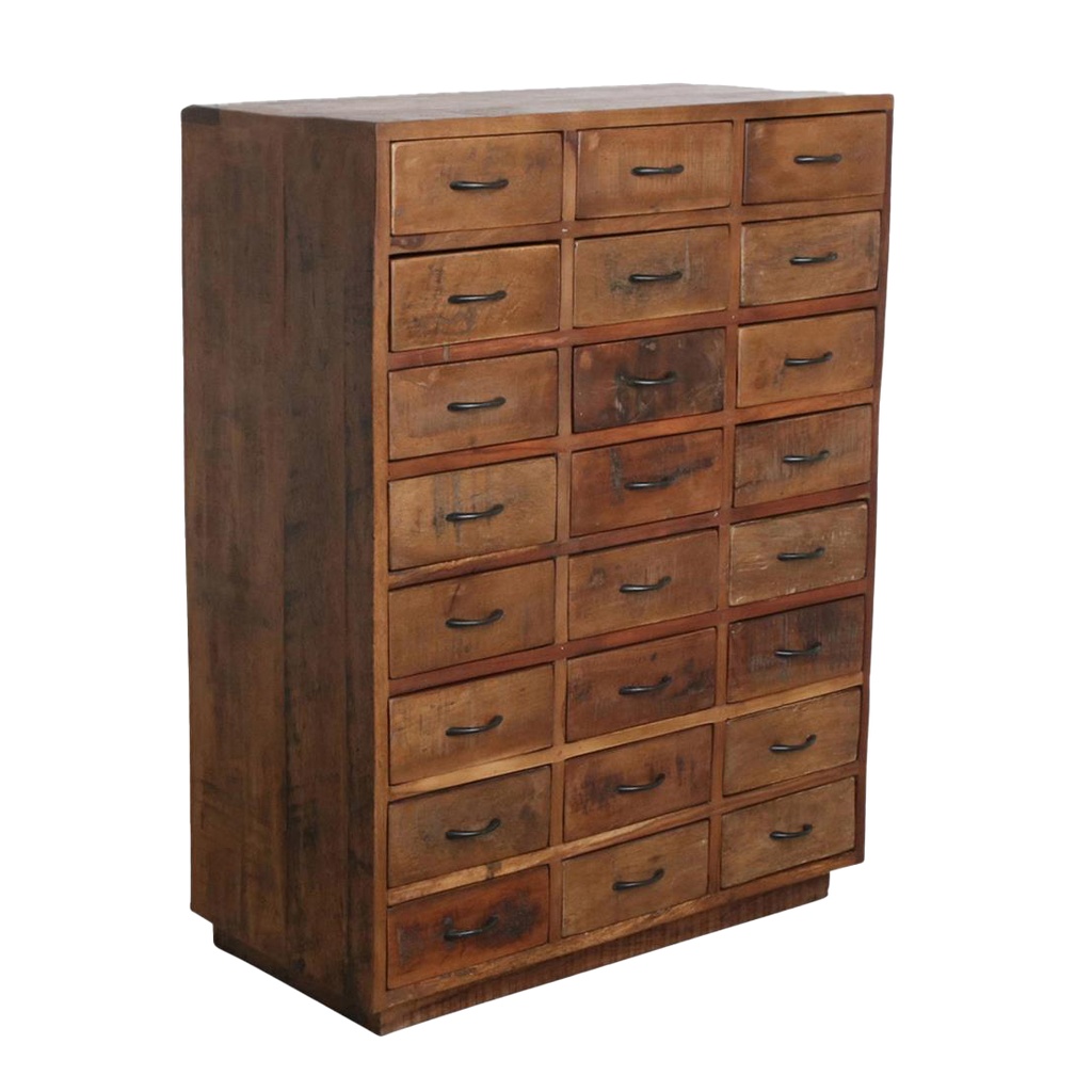 Factory chest of drawers with 24 drawers