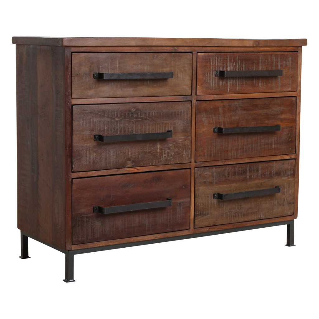 Factory dressoir met 6 laden