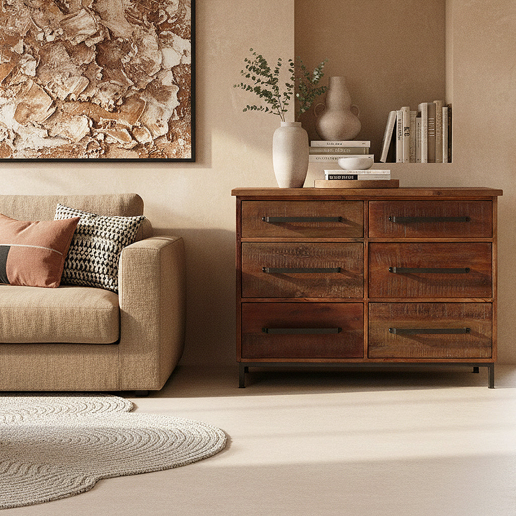 Factory dressoir met 6 laden