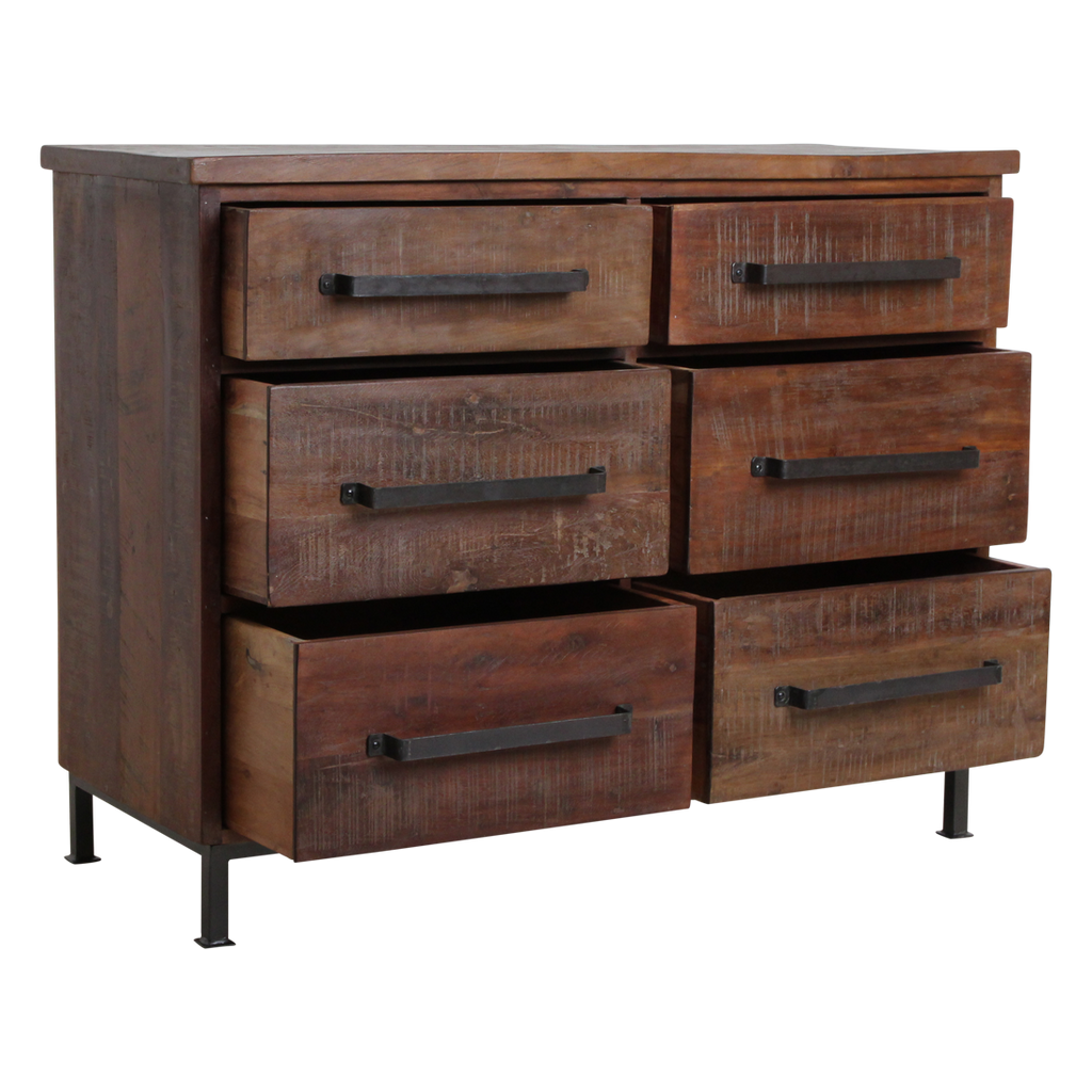 Factory dressoir met 6 laden