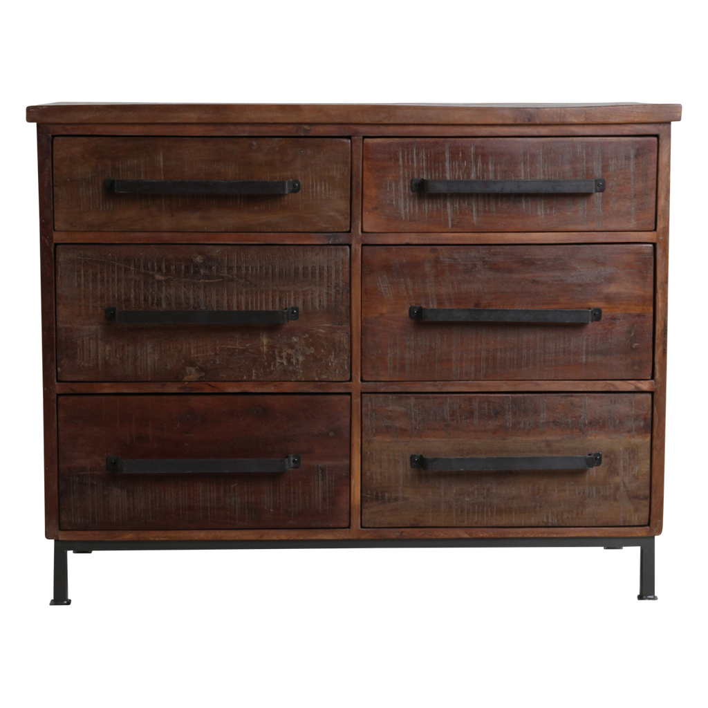 Factory dressoir met 6 laden
