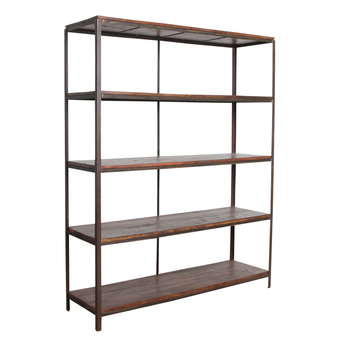 Factory ijzeren rek met FSC houten planken