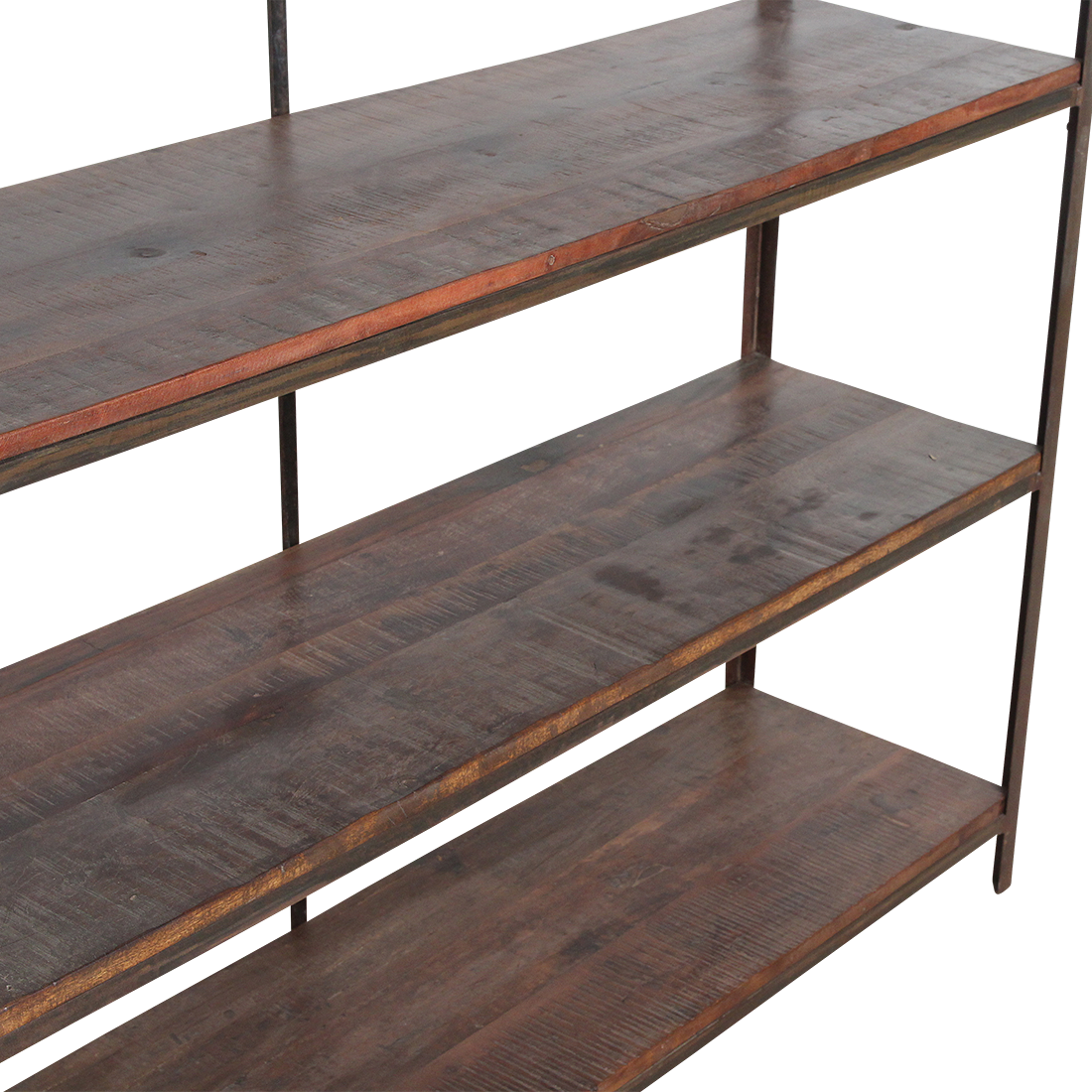 Factory ijzeren rek met FSC houten planken
