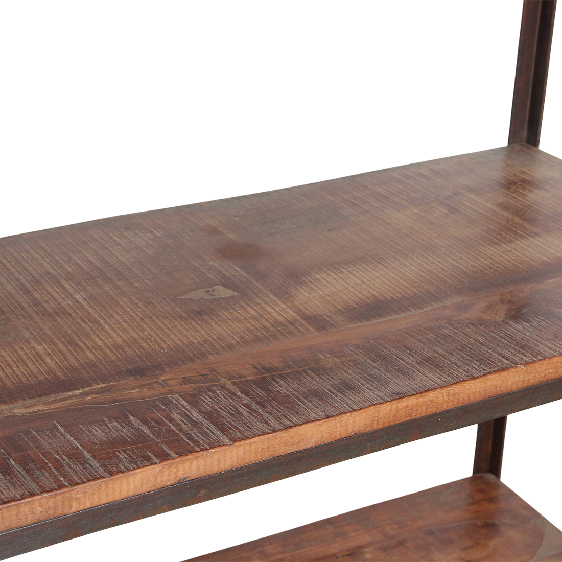 Factory hoge ijzeren rek met FSC houten planken