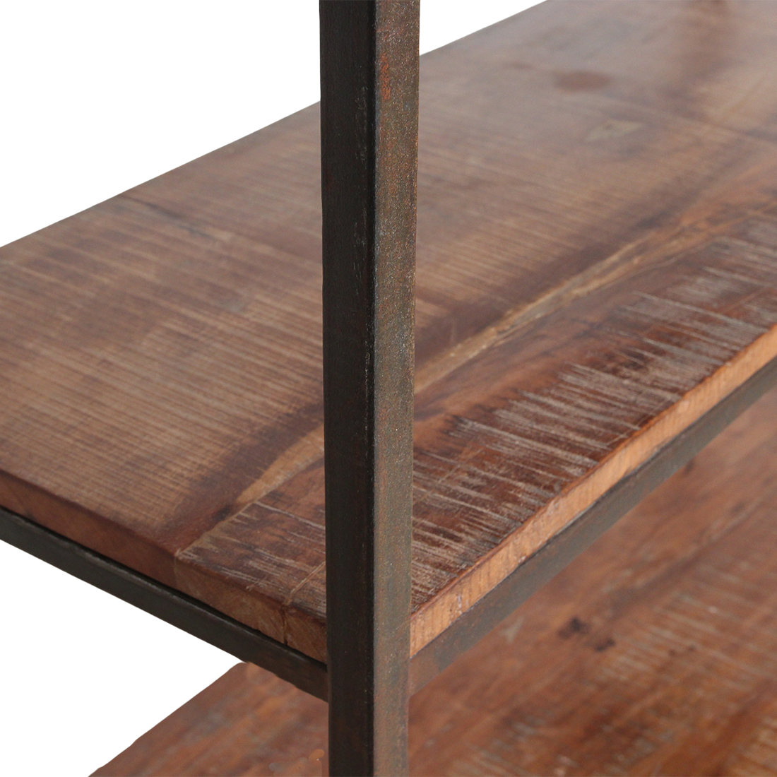 Factory hoge ijzeren rek met FSC houten planken
