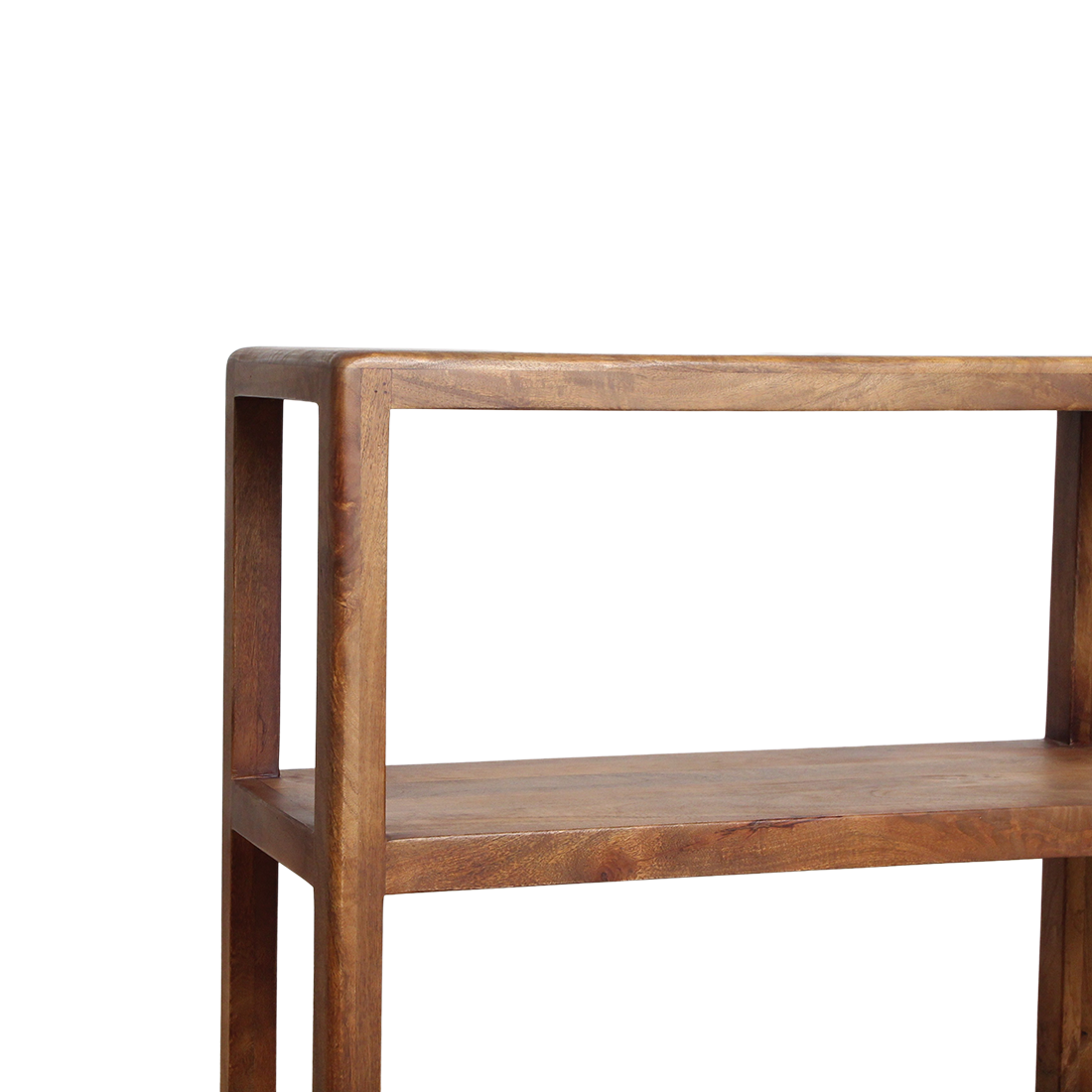 Bullnose mango wood rack - 100x38x100 cm