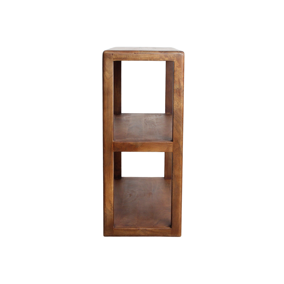 Bullnose mangohouten rek - 100x38x100 cm