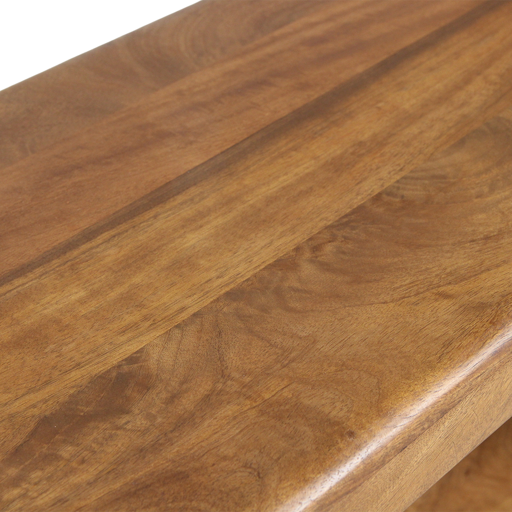 Bullnose mango wood rack - 100x38x100 cm