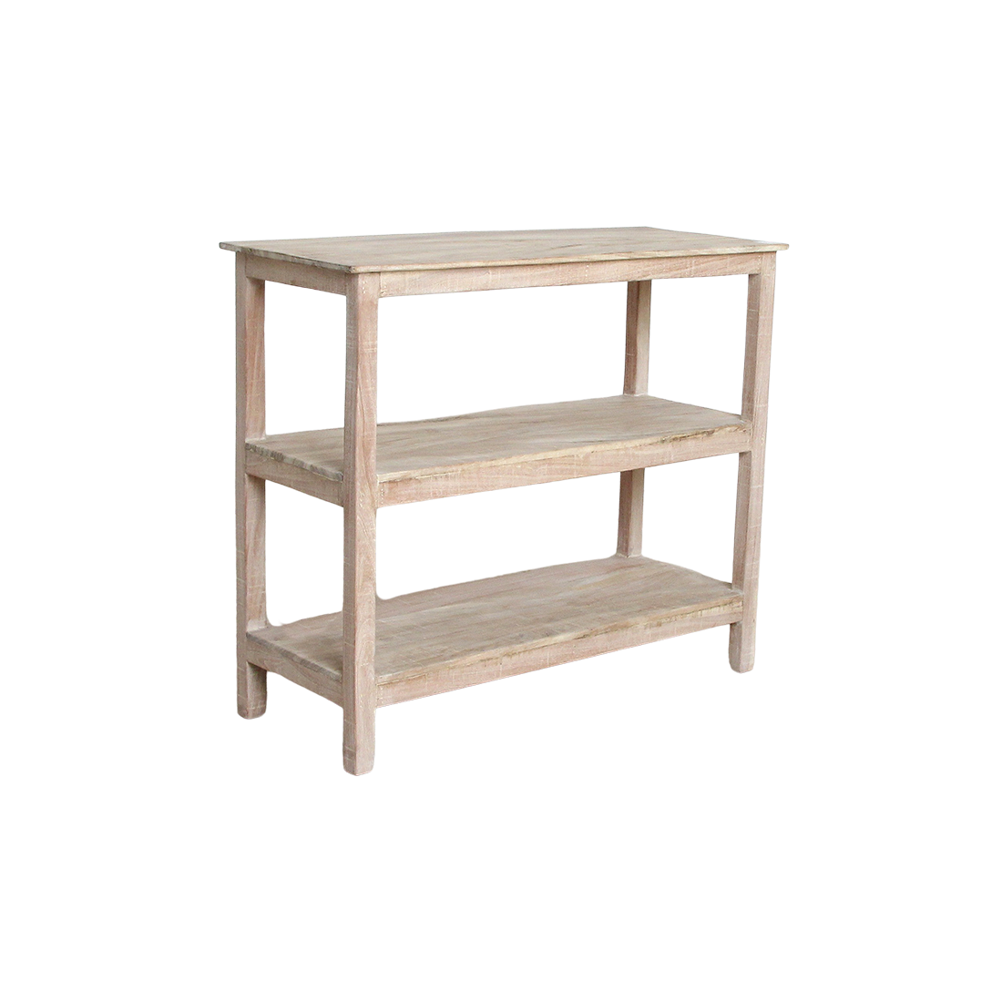 Limewash shoe rack - 90x35x76 cm