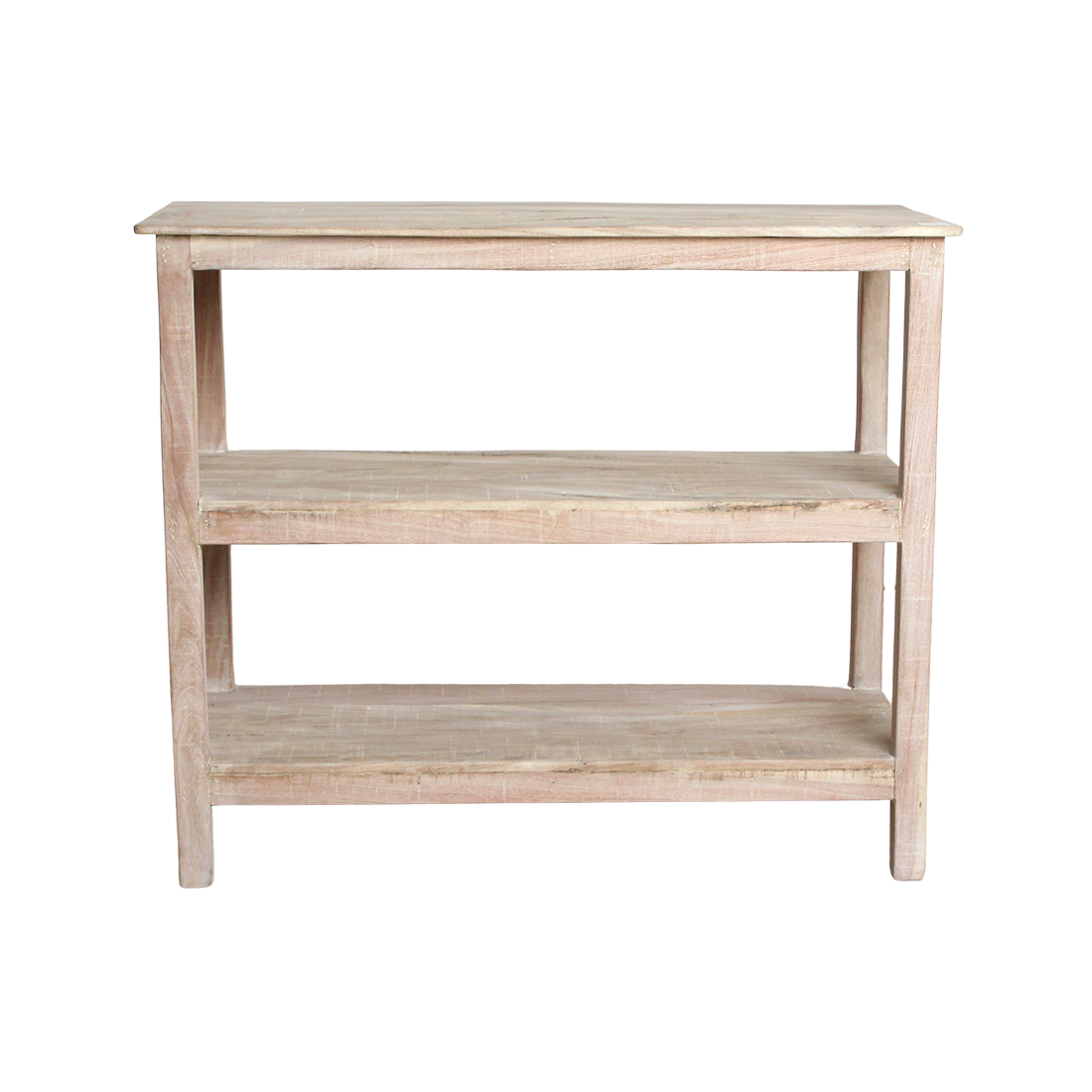 Limewash shoe rack - 90x35x76 cm