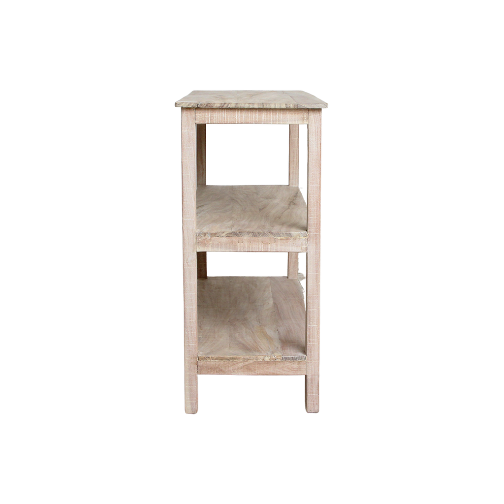 Limewash shoe rack - 90x35x76 cm
