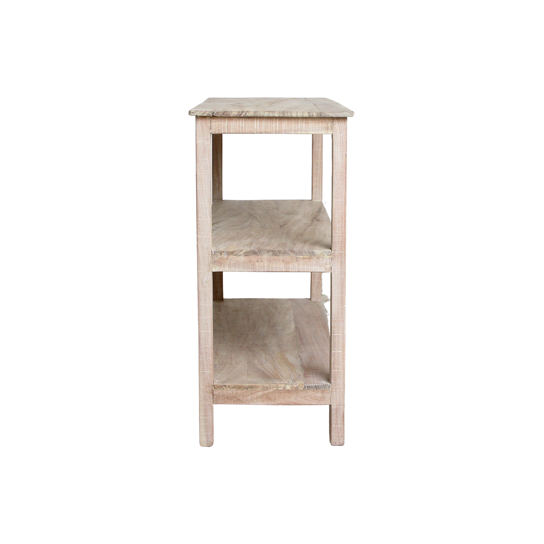 Limewash shoe rack - 90x35x76 cm