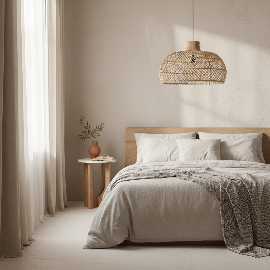 Maze rotan hanglamp naturel -Ø 57x36 cm
