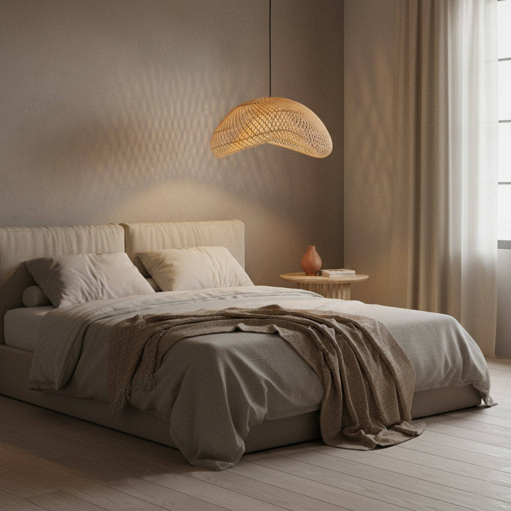Maze rotan hanglamp organic L -Ø 57x31 cm