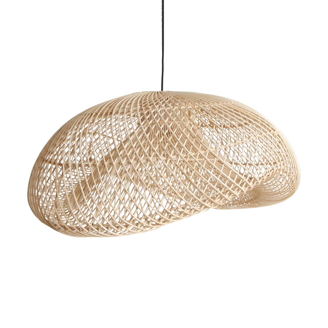 Maze rotan hanglamp organic XL - Ø 75x31 cm