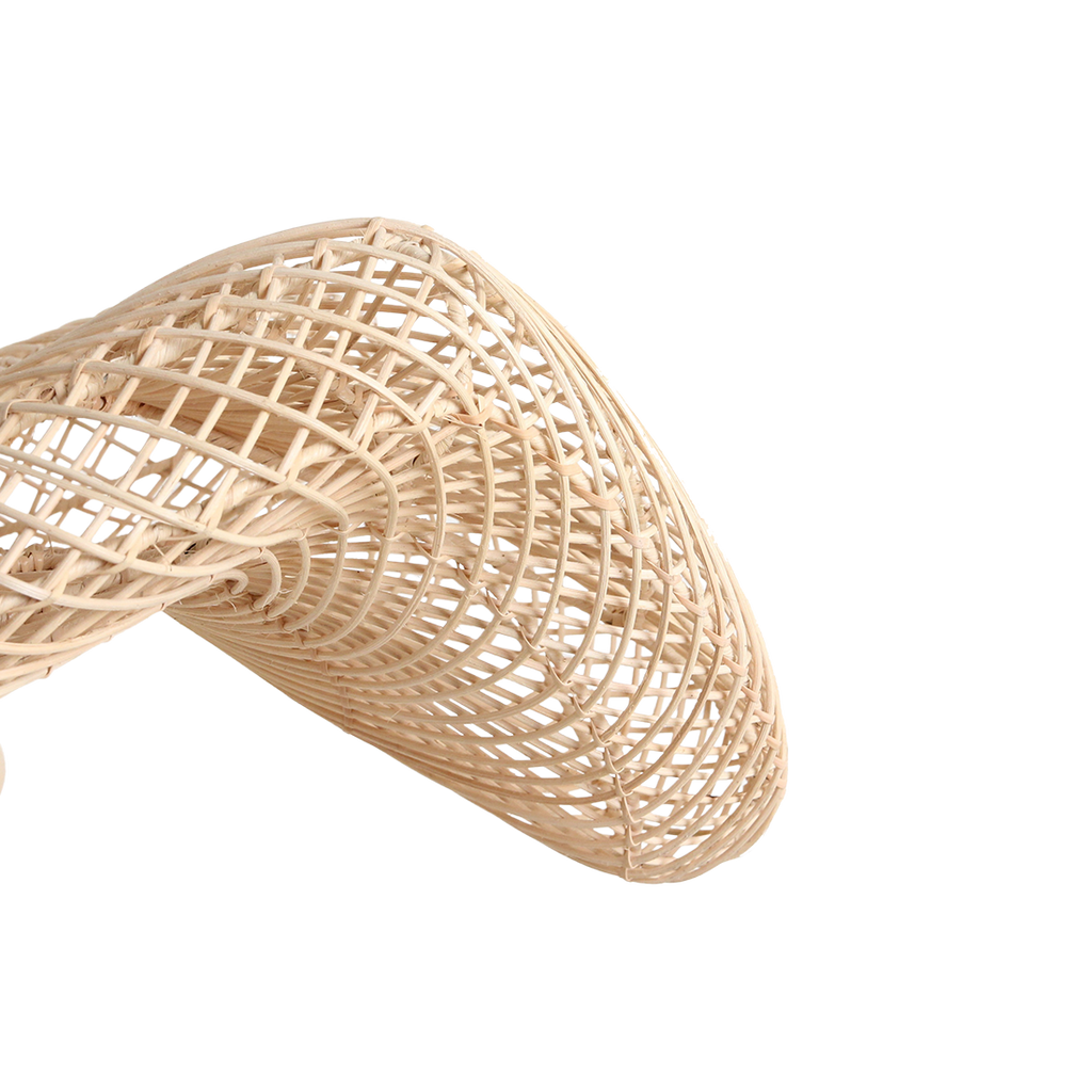 Wave Rattan-Hängeleuchte L - Ø 71x26 cm