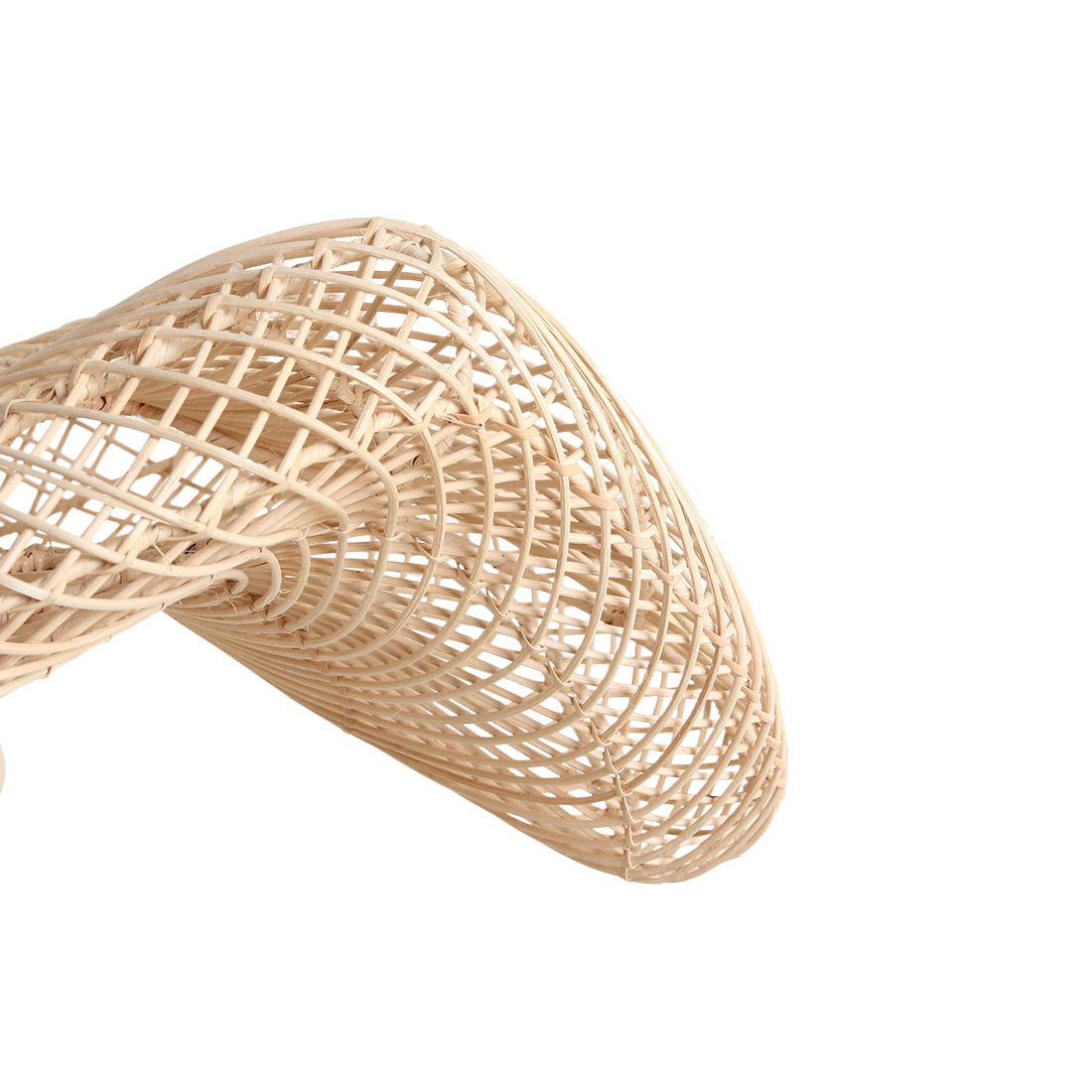 Wave Rattan-Hängeleuchte L - Ø 71x26 cm