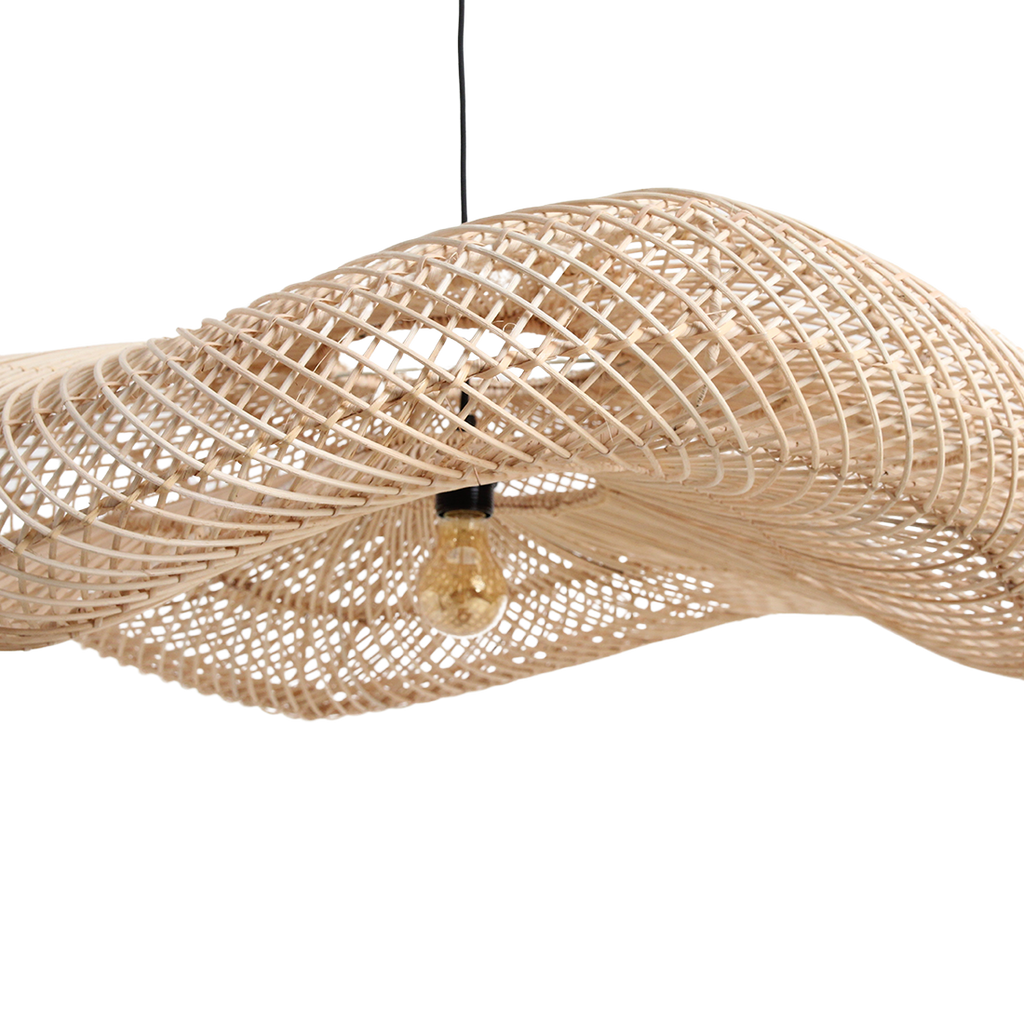 Wave rotan lamp  XXL - Ø115x35 cm