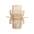 Saturn rotan wandlamp - 33x52x55 cm