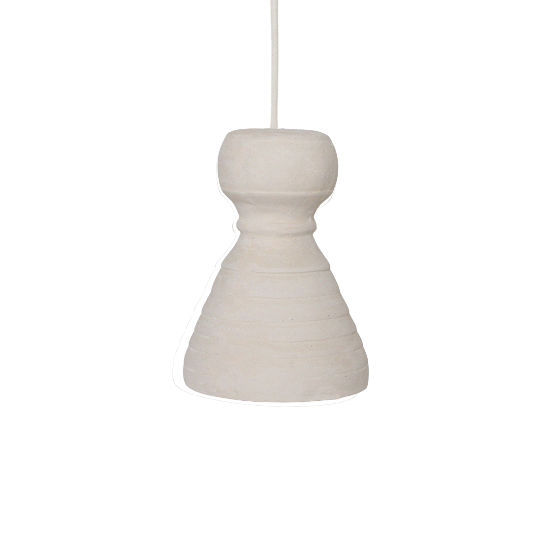 Chalk hanglamp Kanoi - 15x15x20,5 cm