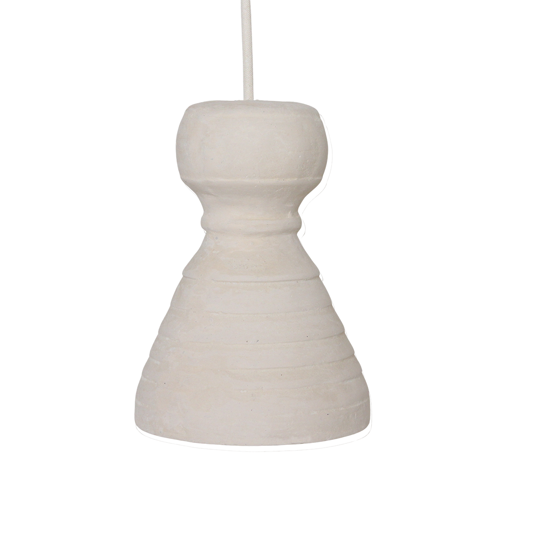 Chalk hanglamp Kanoi - 15x15x20,5 cm