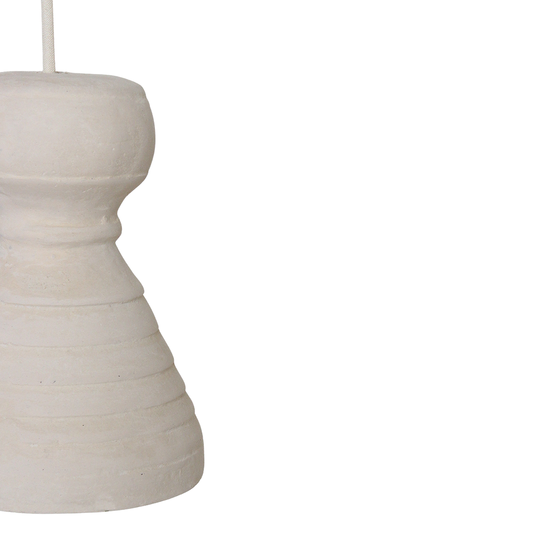 Chalk hanglamp Kanoi - 15x15x20,5 cm
