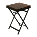 Factory inklapbare kruk/bijzettafel - FSC-gerecycled hout - 30x30x45 cm