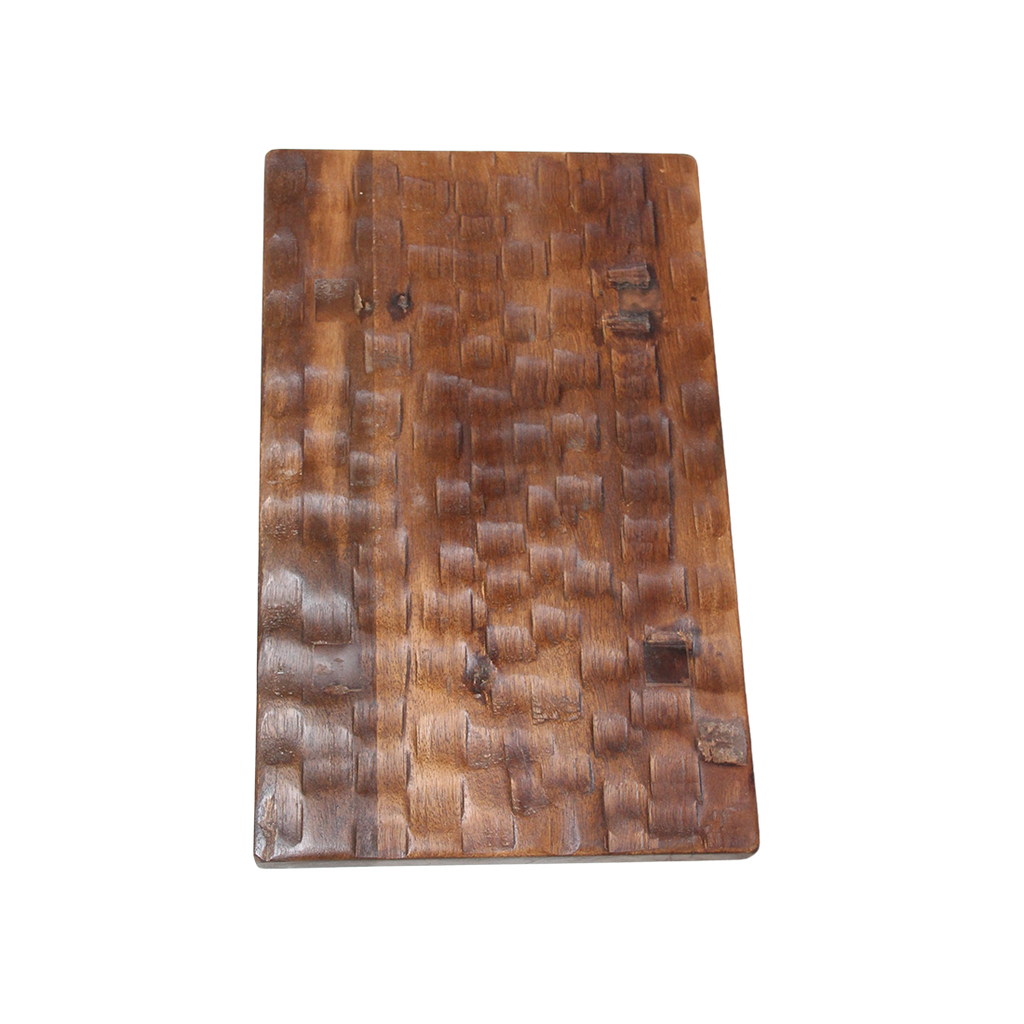 Mangohouten bijzettafel/kruk bruin - 40x25x20 cm