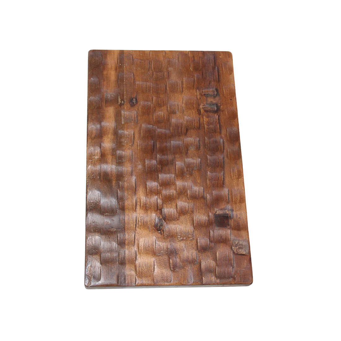 Mangohouten bijzettafel/kruk bruin - 40x25x20 cm