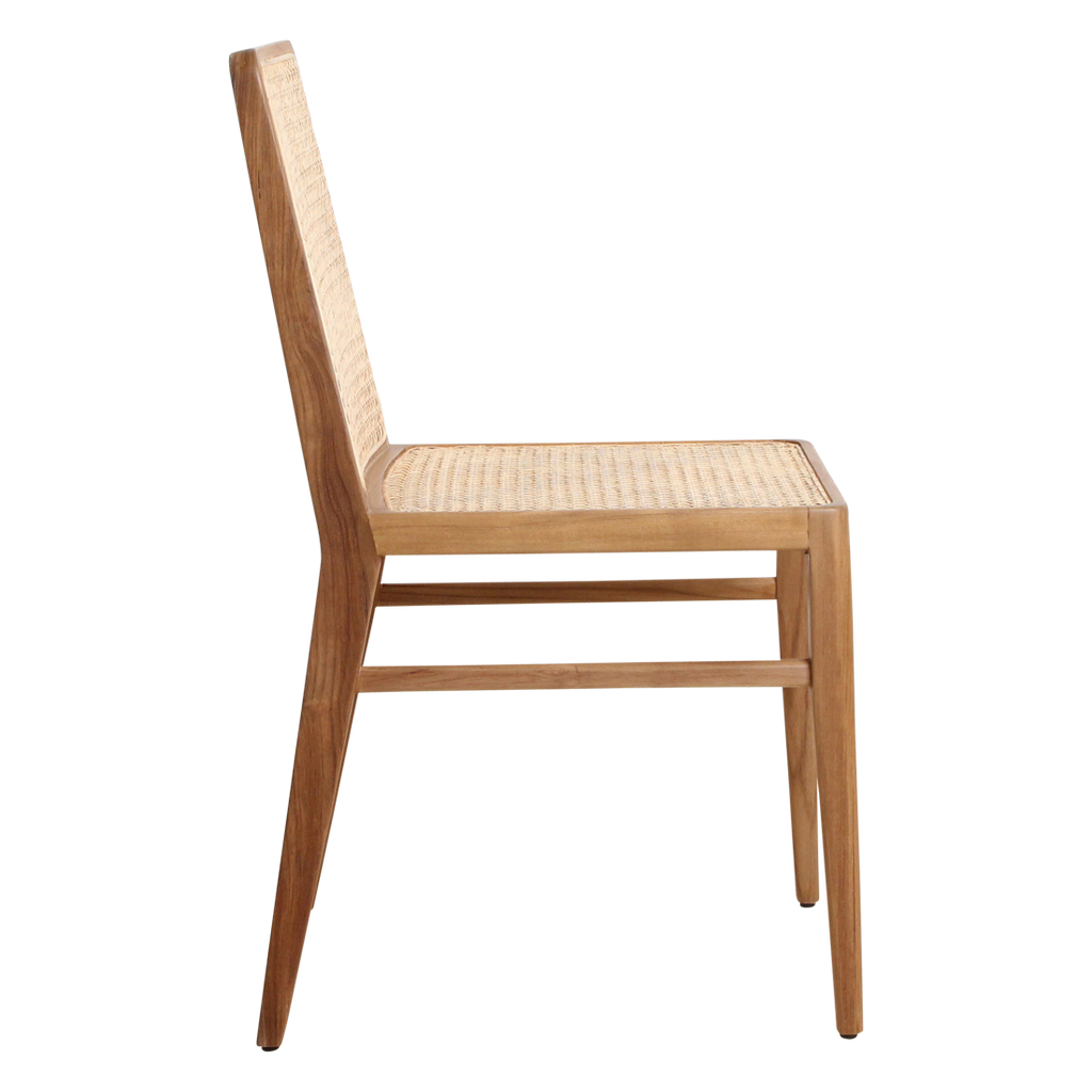 Nova teakhouten eetkamerstoel - naturel (set van 2)
