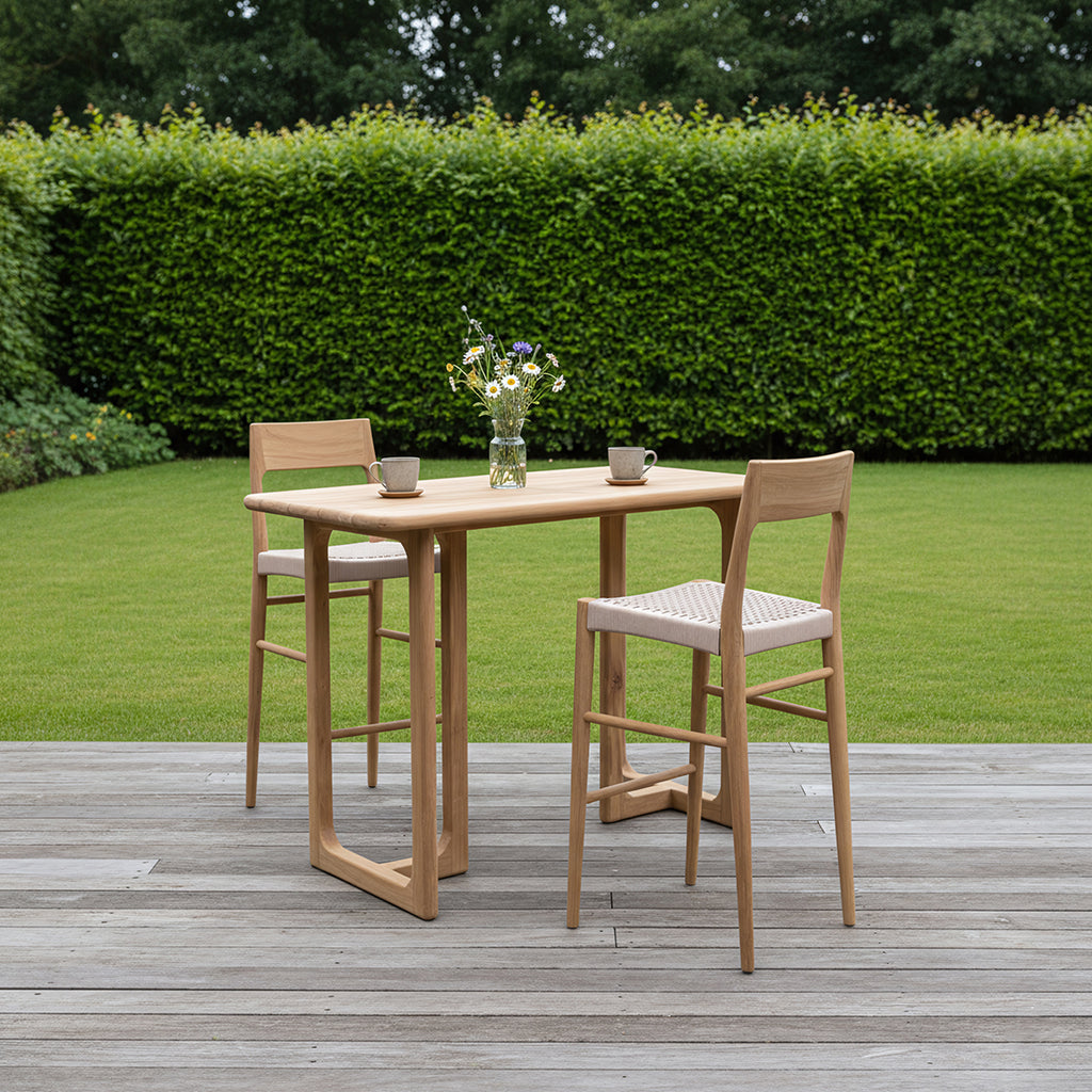 Freya teakhouten barstoel outdoor