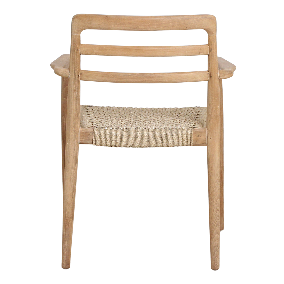 Verano Teak-Gartenstuhl mit Armlehnen – Natur (2er-Set)