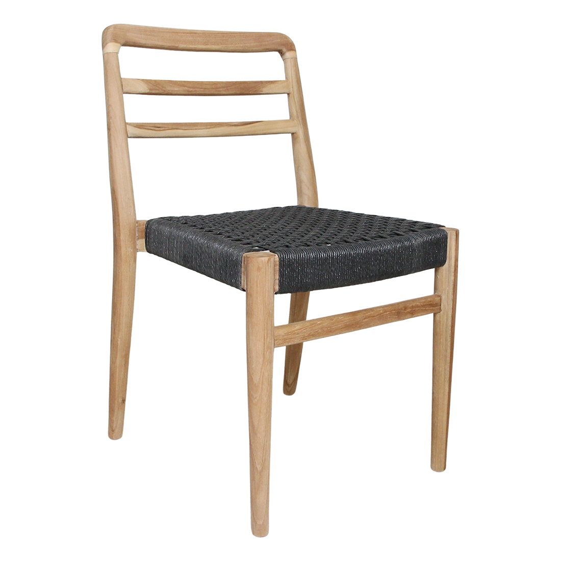Verano teakhouten tuinstoel - Zwart (set van 2)