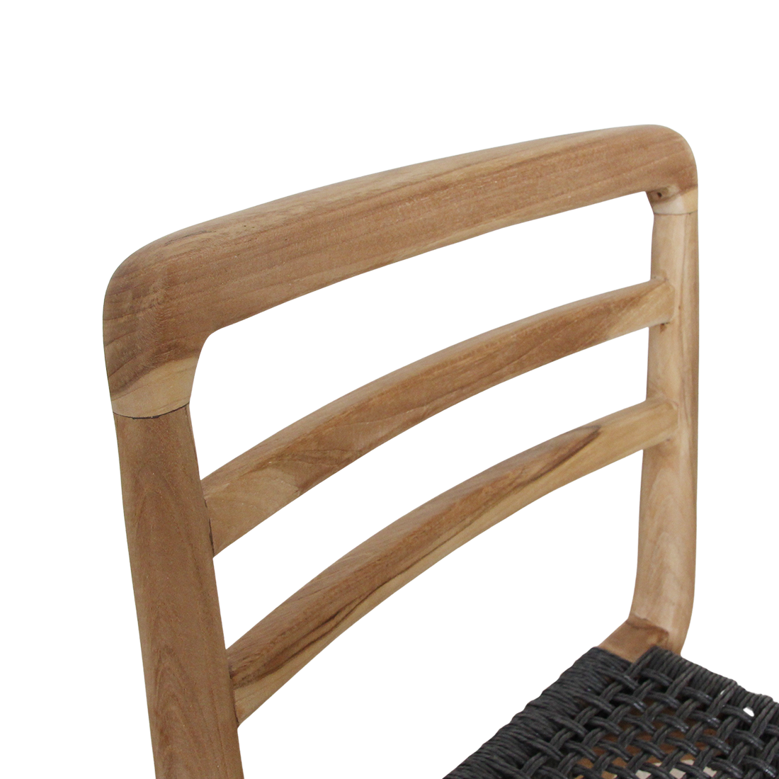 Verano teakhouten tuinstoel - Zwart (set van 2)