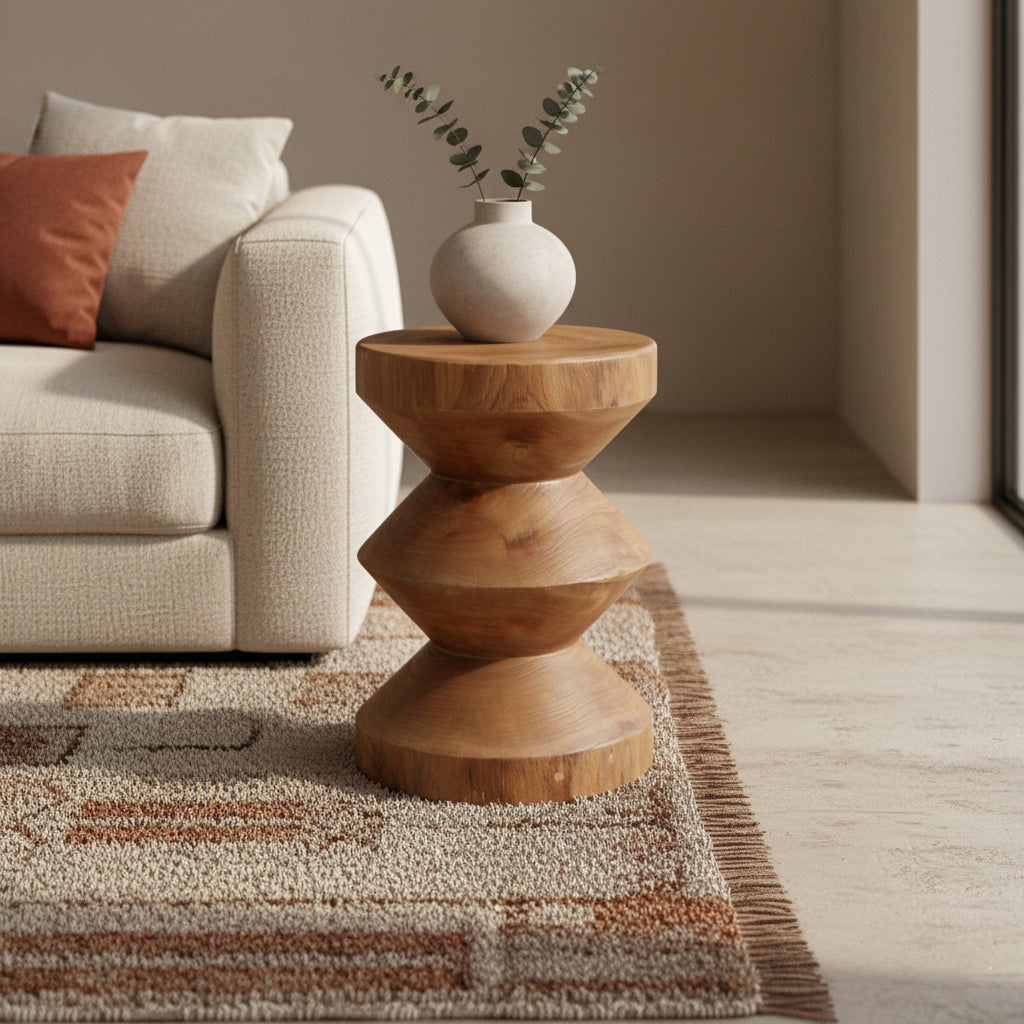 Forma Teak Side Table Rizo Natural