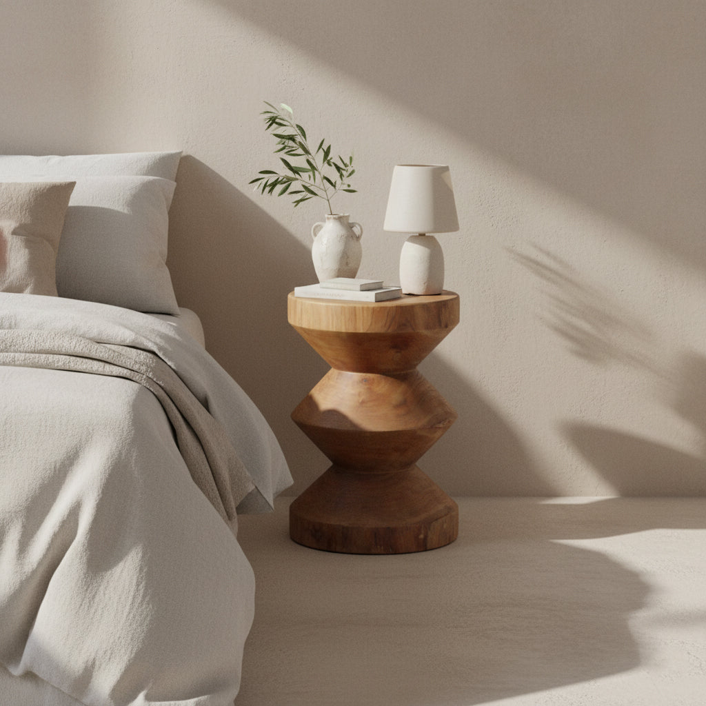 Forma Teak Side Table Rizo Natural