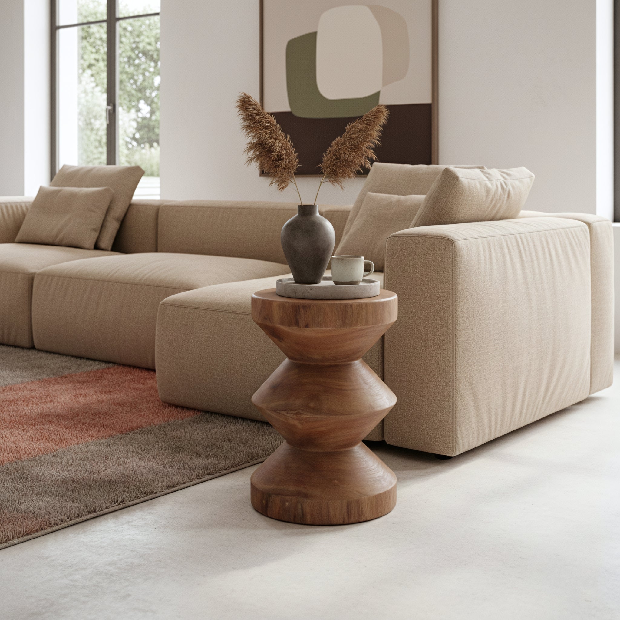 Forma Teak Side Table Rizo Natural